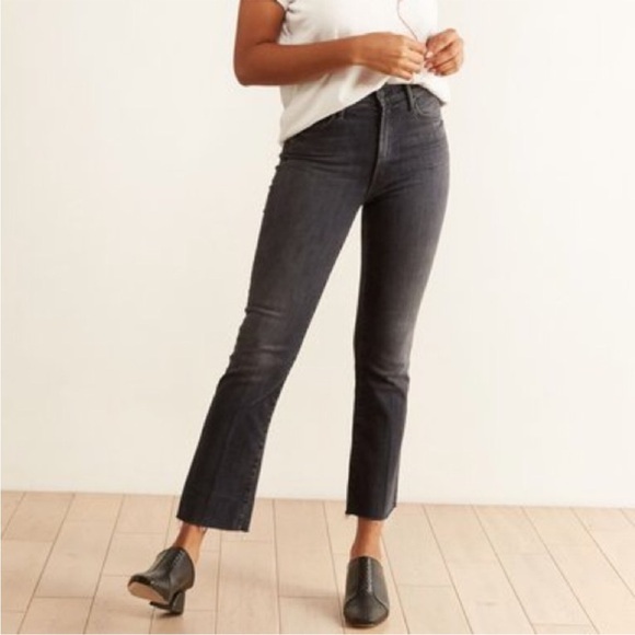 MOTHER The Hustler Ankle Fray Faded Black Jeans 29 - Picture 2 of 13